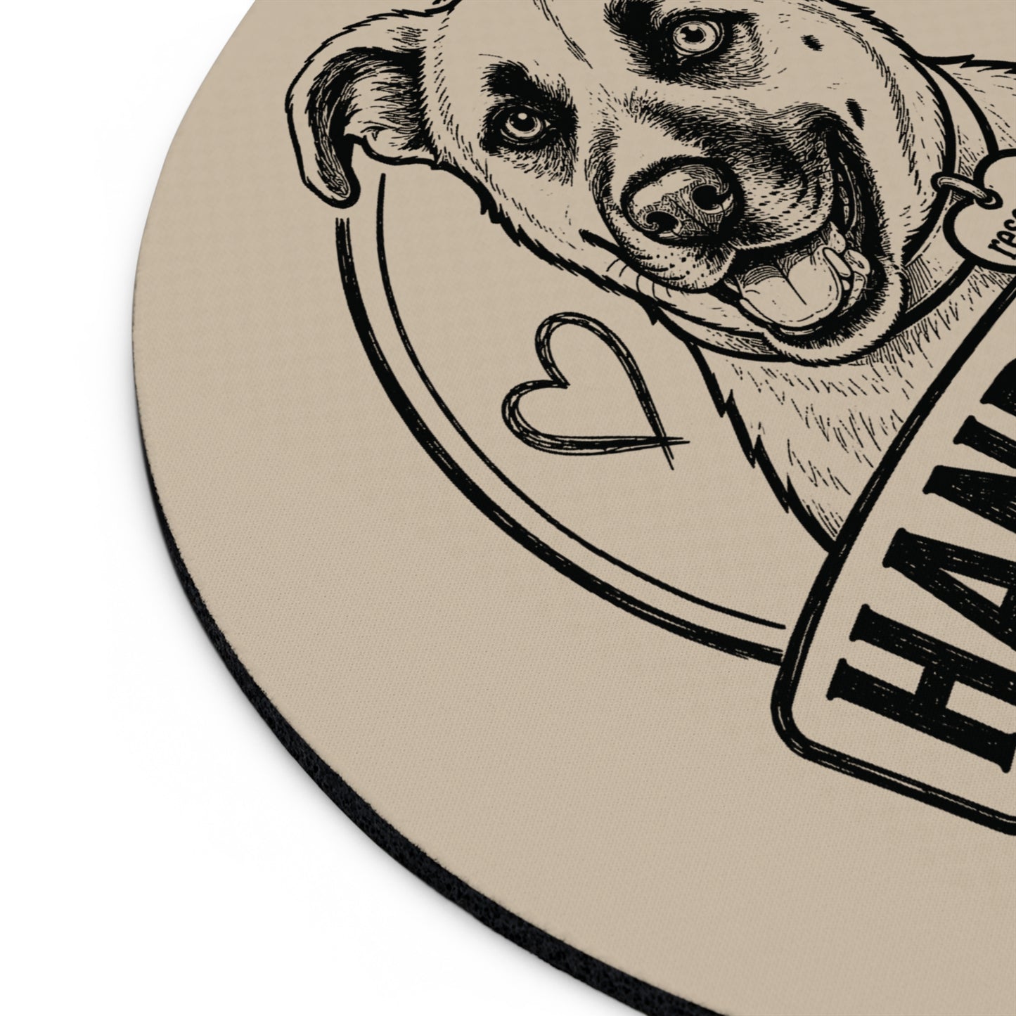 Hand in Paw Logo Design Mouse Pad