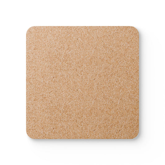 Dog Breed Sketch Cork Coaster Set — Traced Puppy Pattern Drink Coasters (4-Pack)