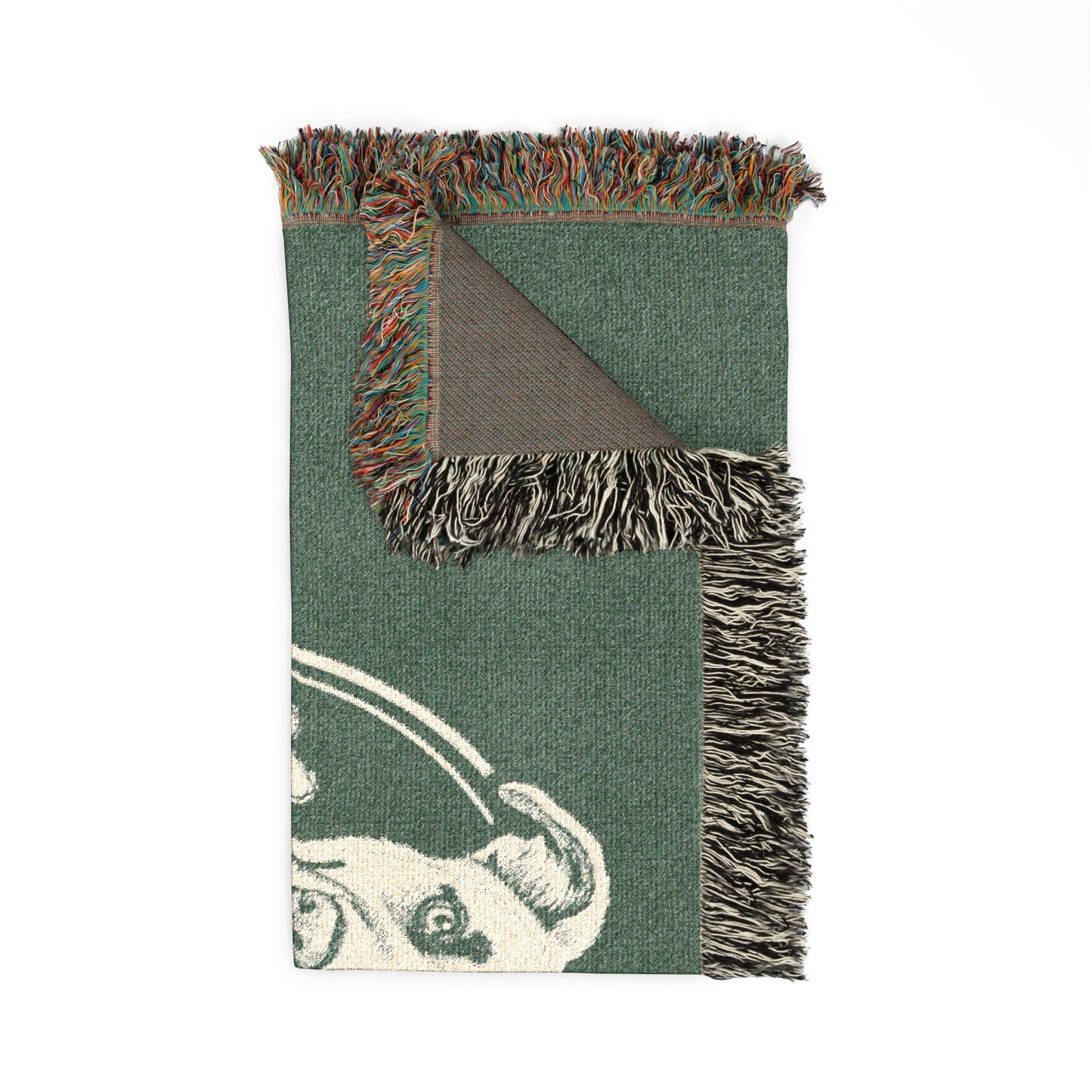 Hand in Paw Logo Woven Green Blanket