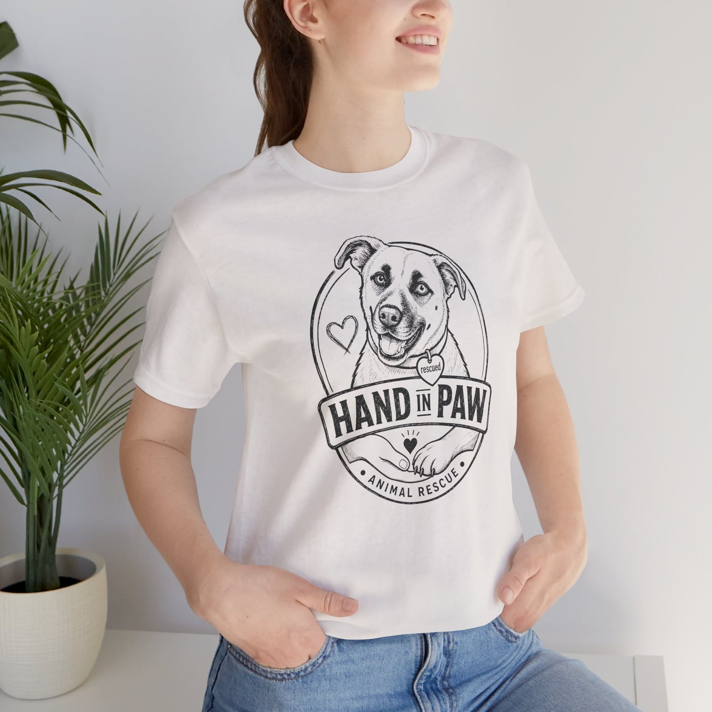 Hand in Paw Rescue Logo T-Shirt