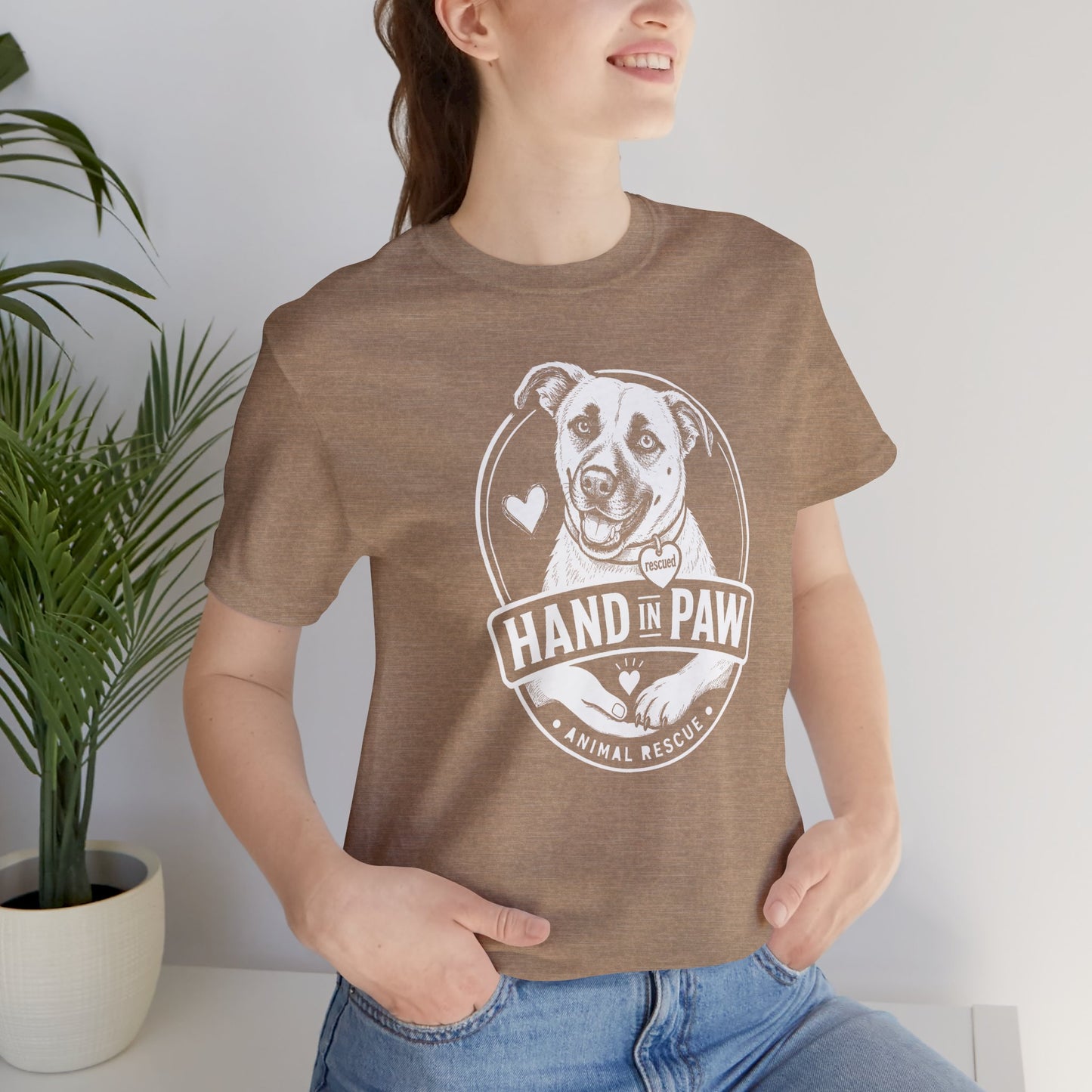 Hand in Paw Rescue Logo T-Shirt