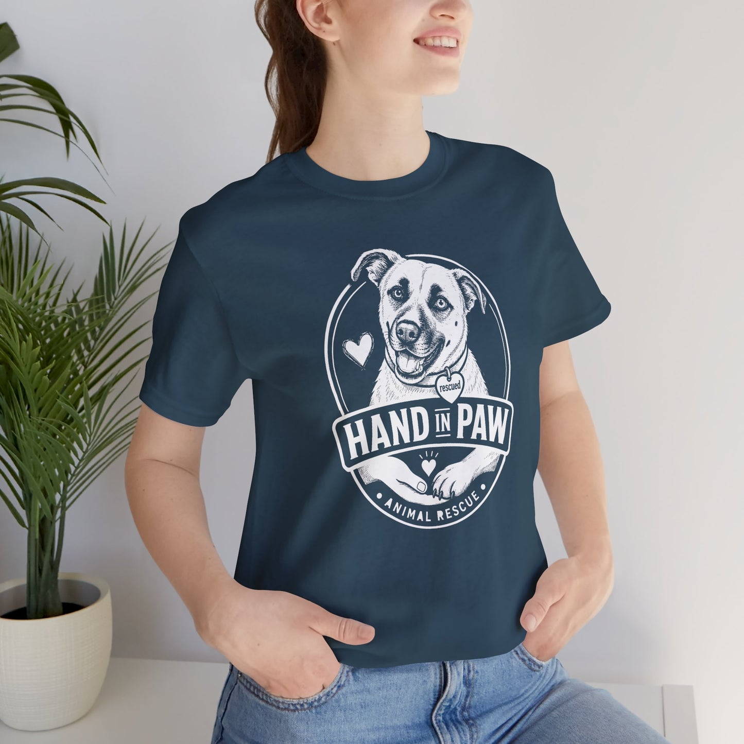 Hand in Paw Rescue Logo T-Shirt