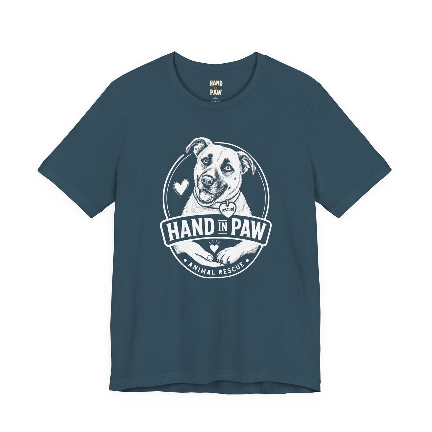 Hand in Paw Rescue Logo T-Shirt