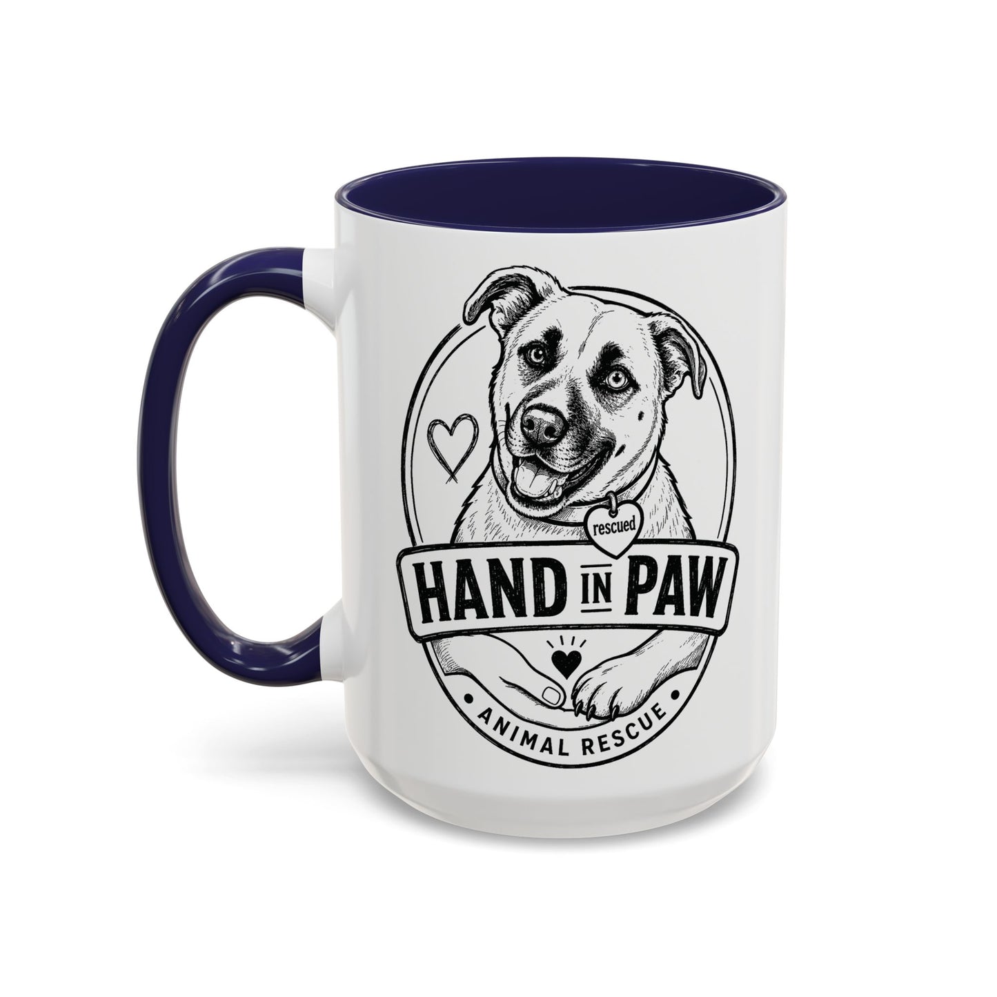 Hand in Paw Logo Mug
