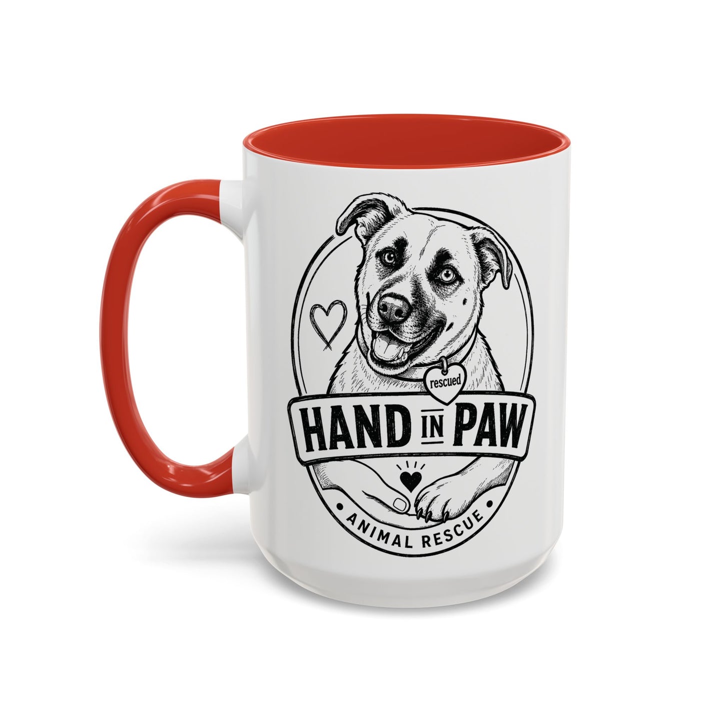 Hand in Paw Logo Mug