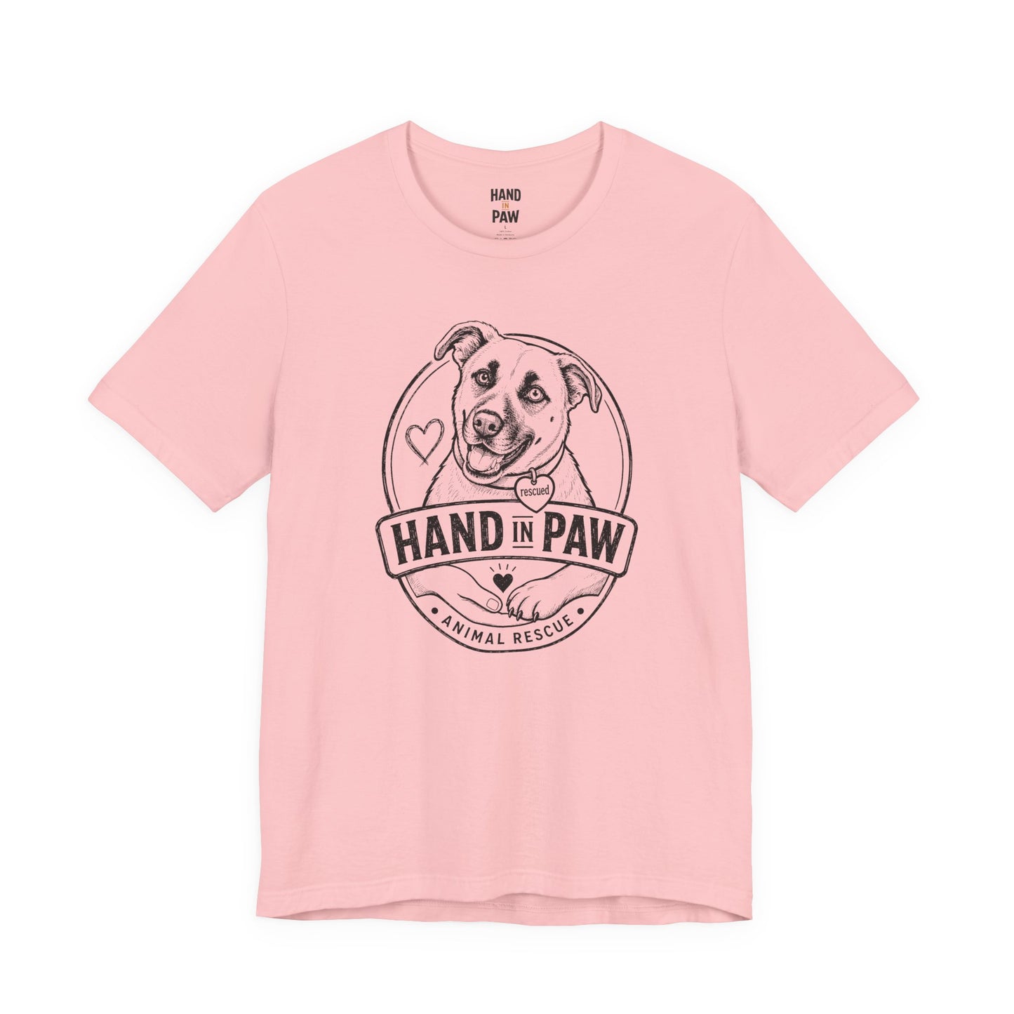 Hand in Paw Rescue Logo T-Shirt
