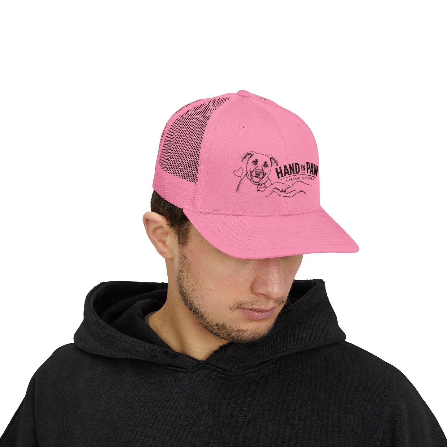 Hand in Paw - Embroidered Snapback Trucker Cap