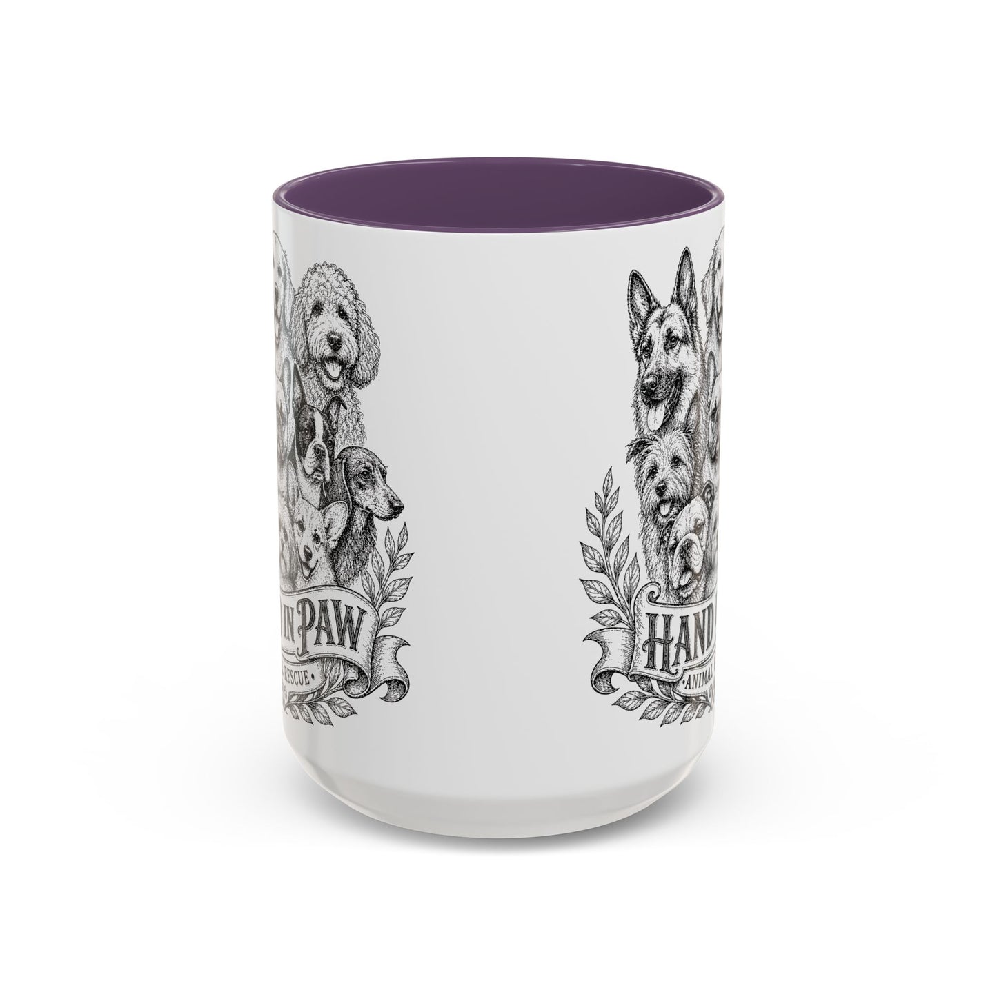 Vintage Animal Sketch Hand in Paw Logo Mug