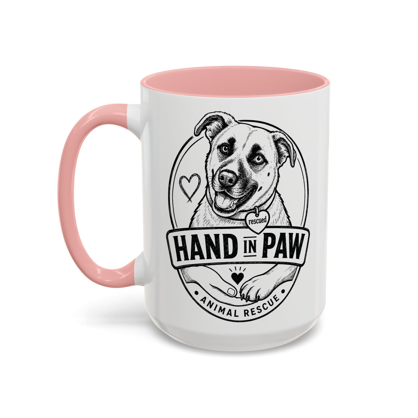 Hand in Paw Logo Mug