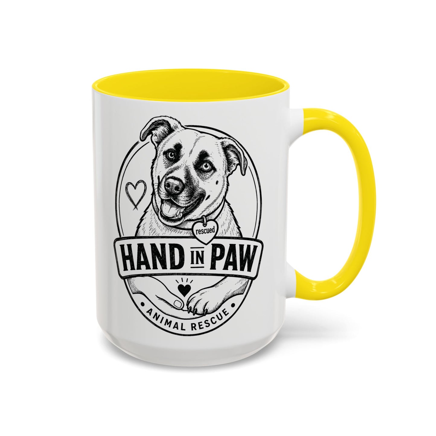 Hand in Paw Logo Mug