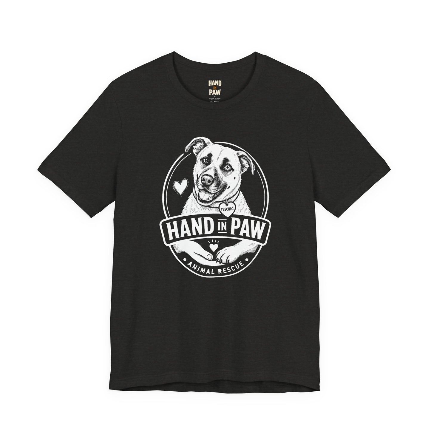 Hand in Paw Rescue Logo T-Shirt