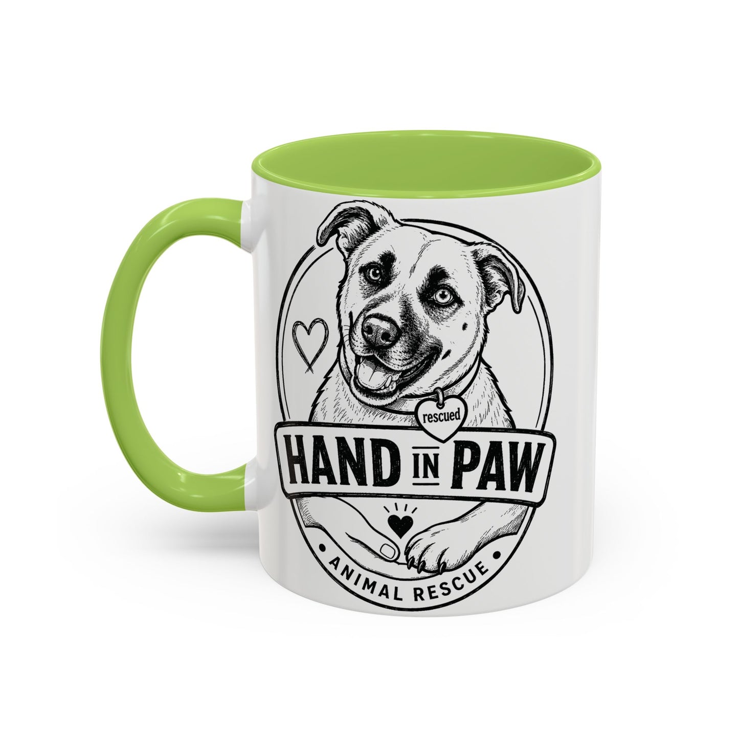 Hand in Paw Logo Mug
