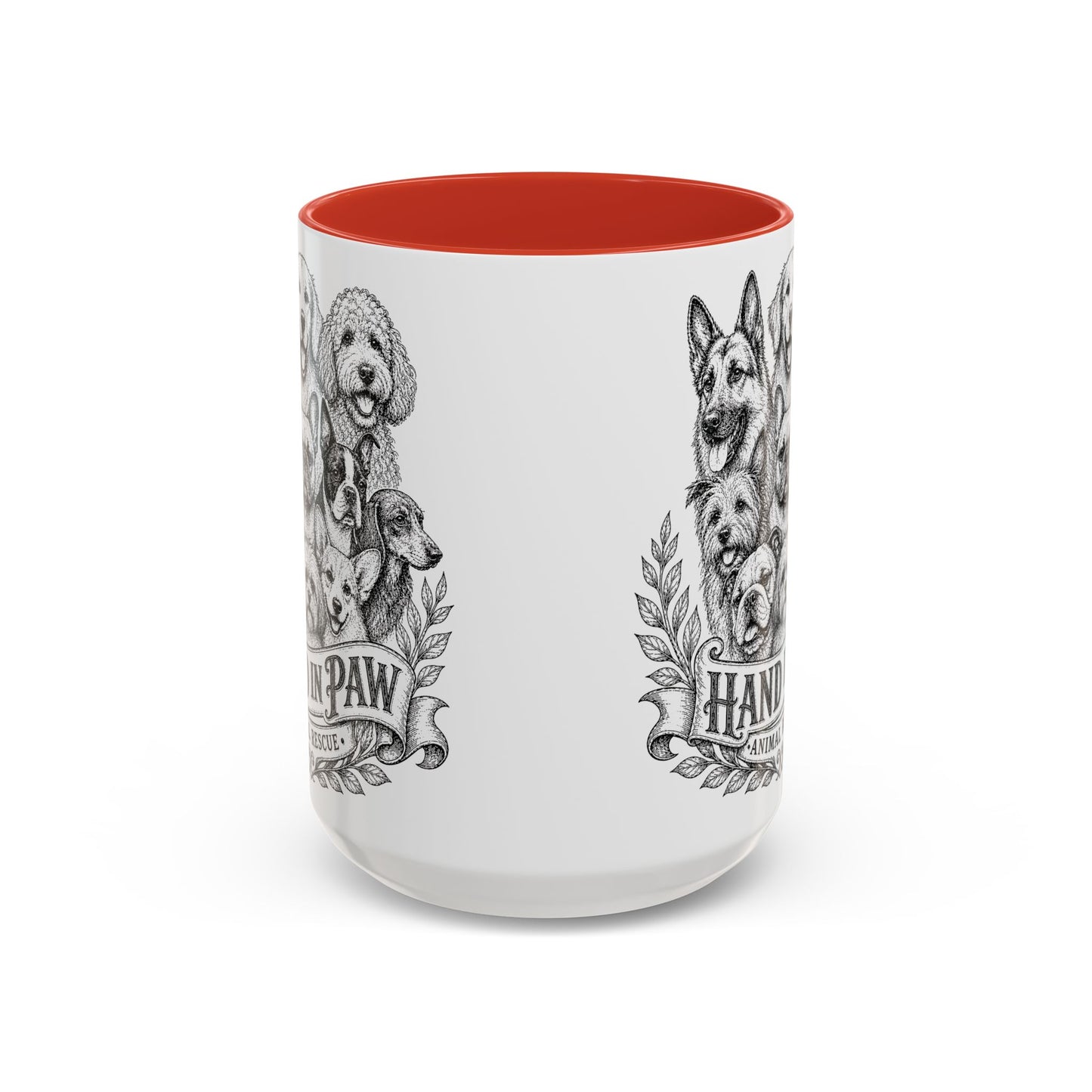 Vintage Animal Sketch Hand in Paw Logo Mug
