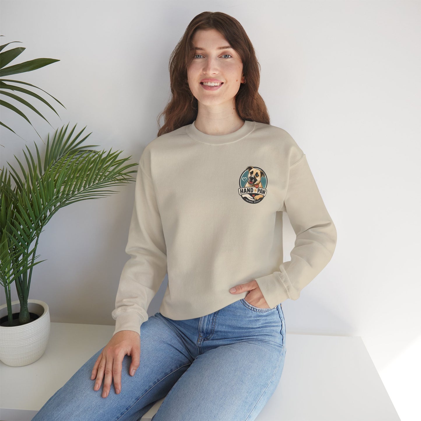 Hand in Paw Rescue Crewneck Sweatshirt