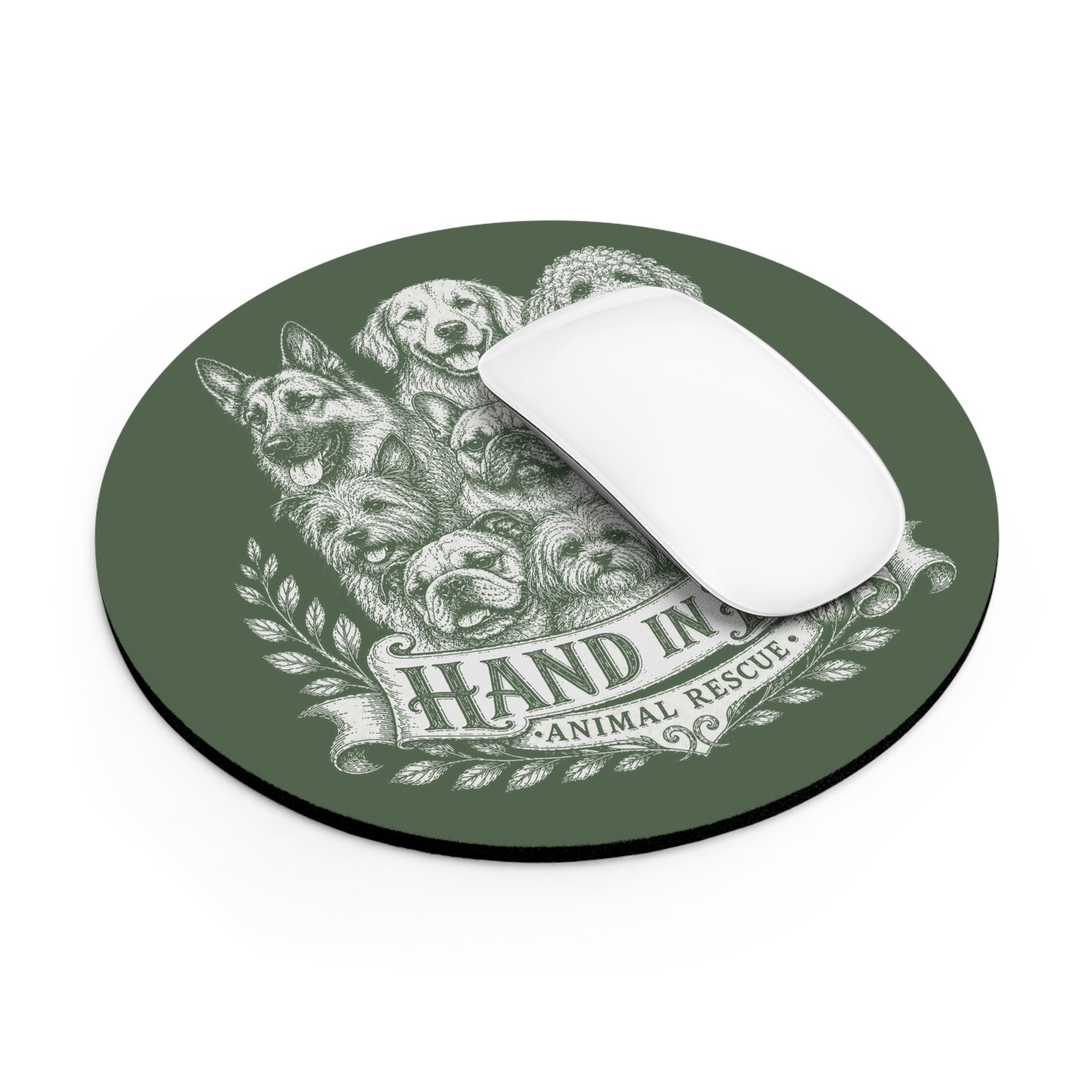 Vintage Animal Sketch Design Mouse Pad