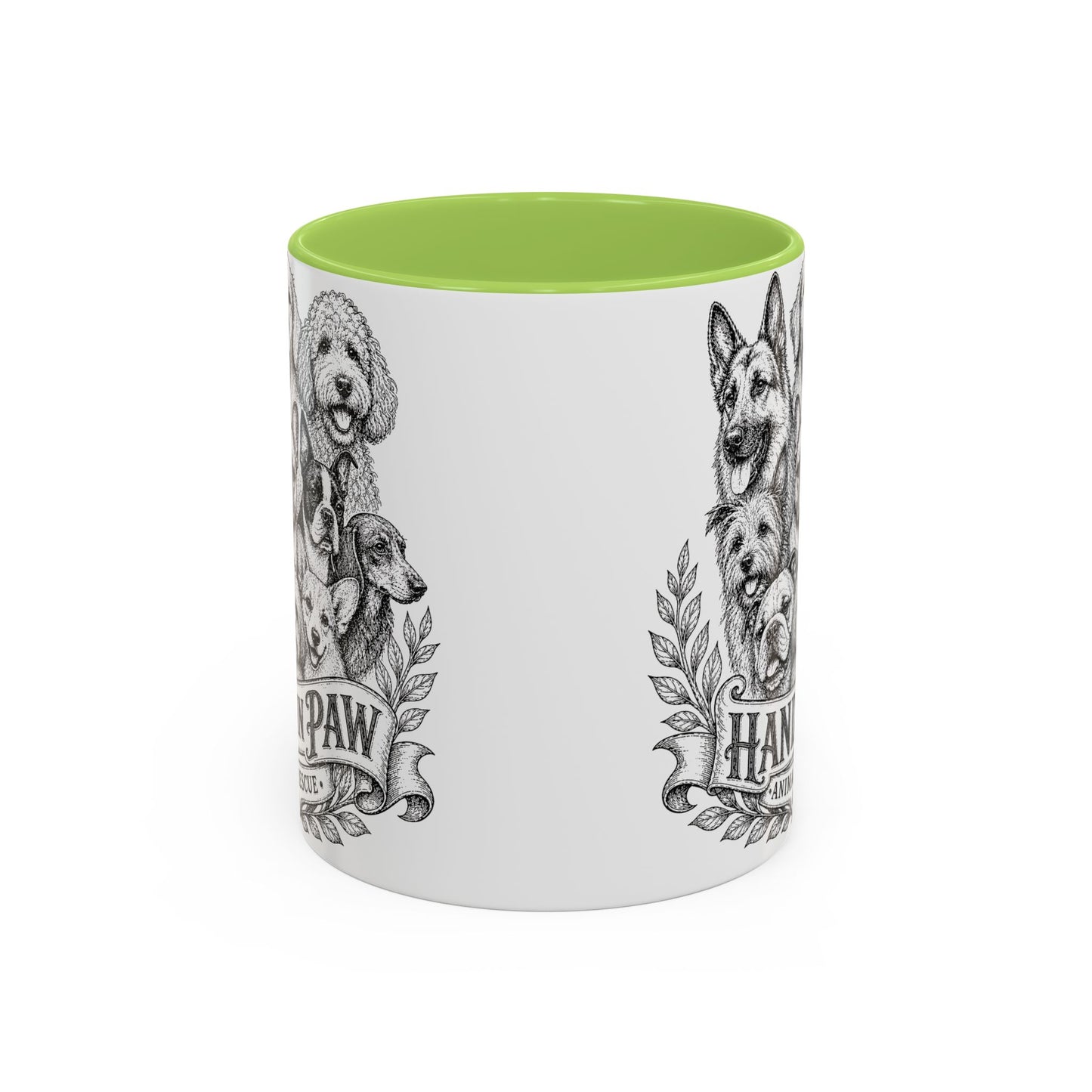 Vintage Animal Sketch Hand in Paw Logo Mug