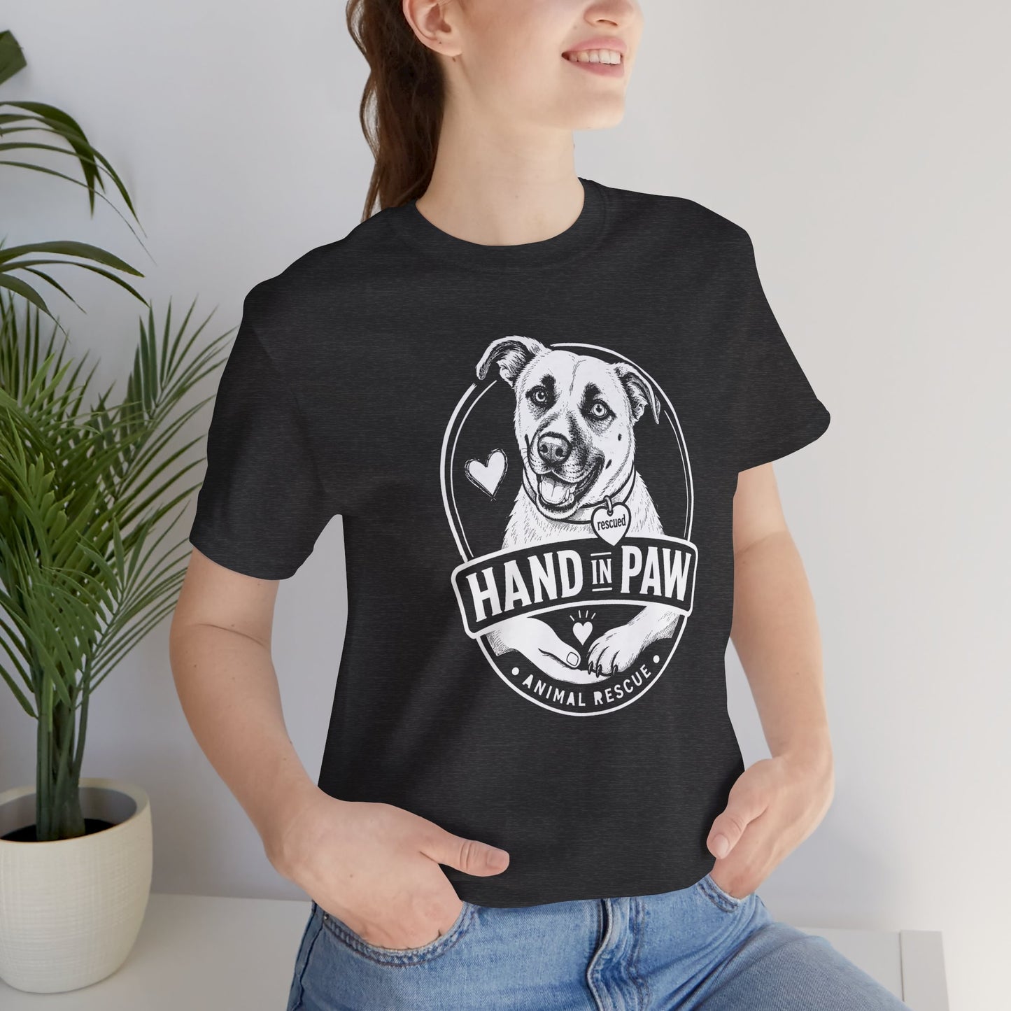Hand in Paw Rescue Logo T-Shirt