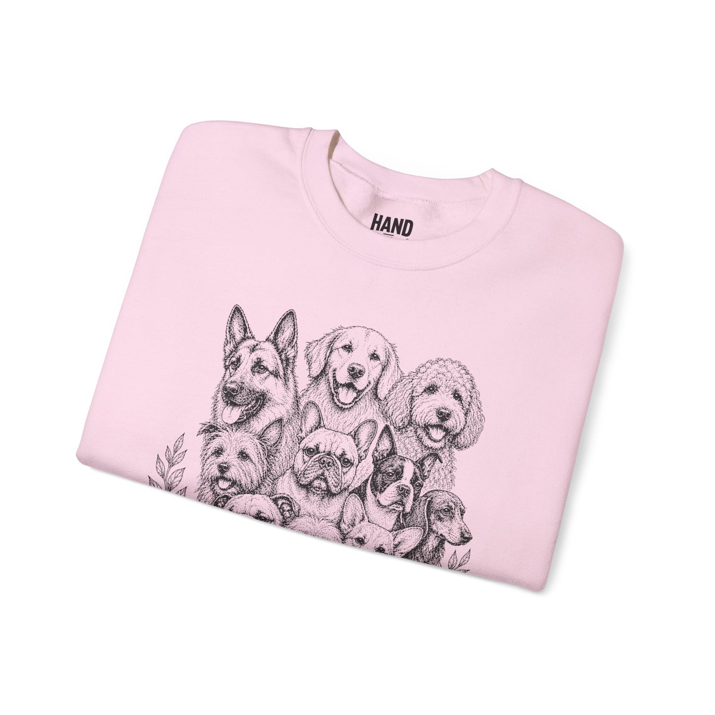 Hand in Paw Animal Rescue - Vintage Animal Sketch Unisex Crewneck Sweatshirt