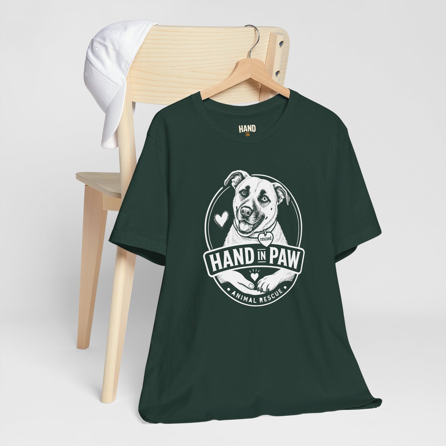 Hand in Paw Rescue Logo T-Shirt