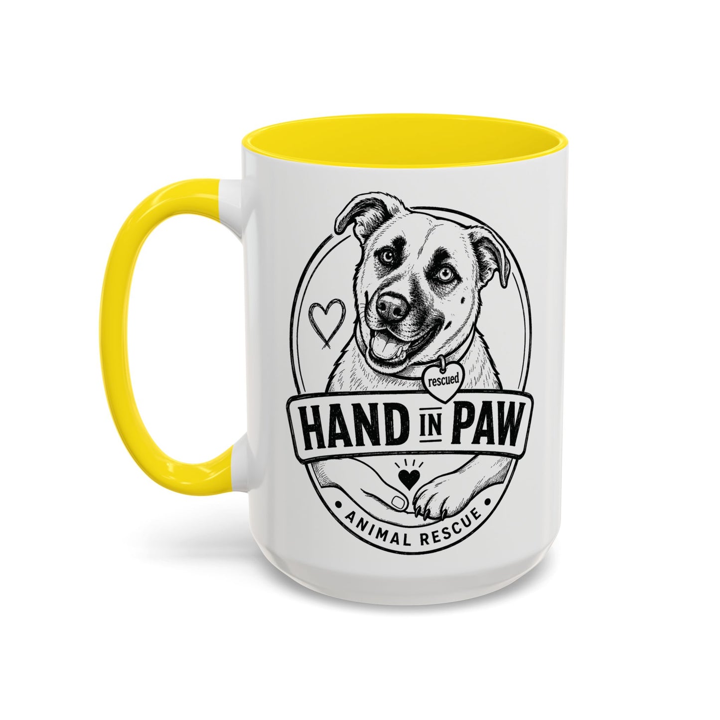 Hand in Paw Logo Mug