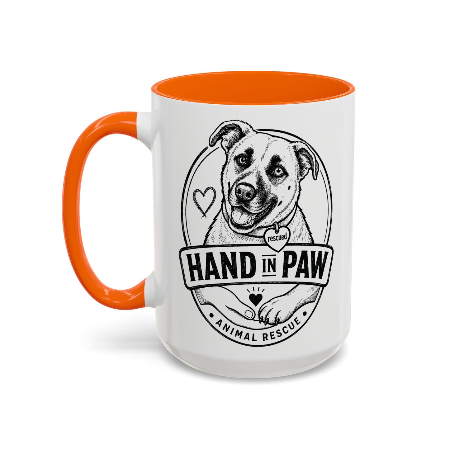 Hand in Paw Logo Mug