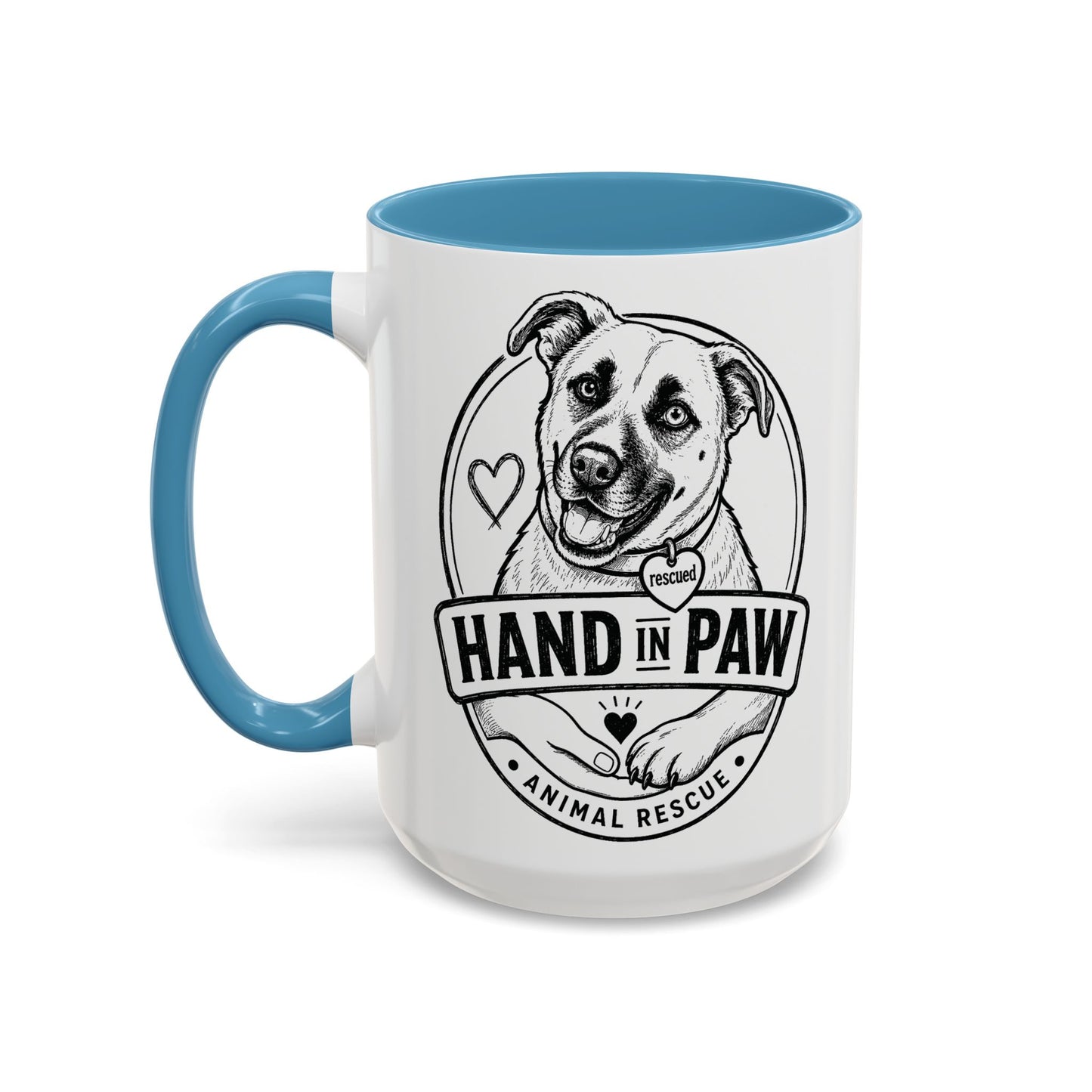 Hand in Paw Logo Mug