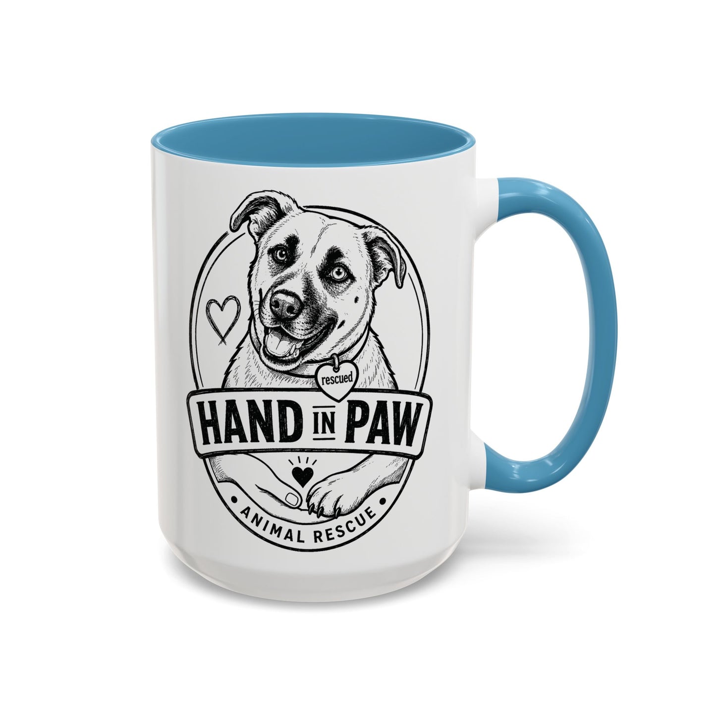Hand in Paw Logo Mug