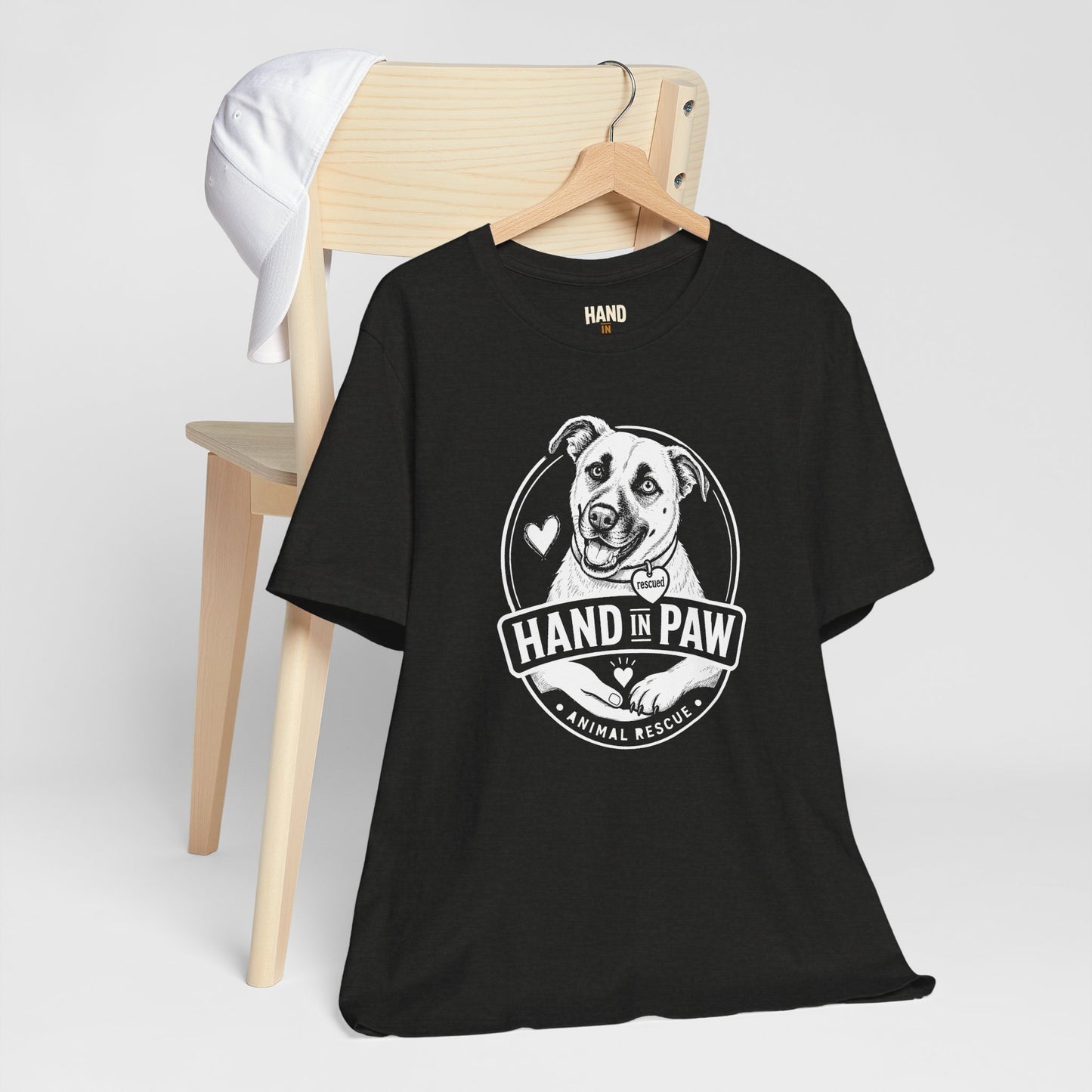 Hand in Paw Rescue Logo T-Shirt