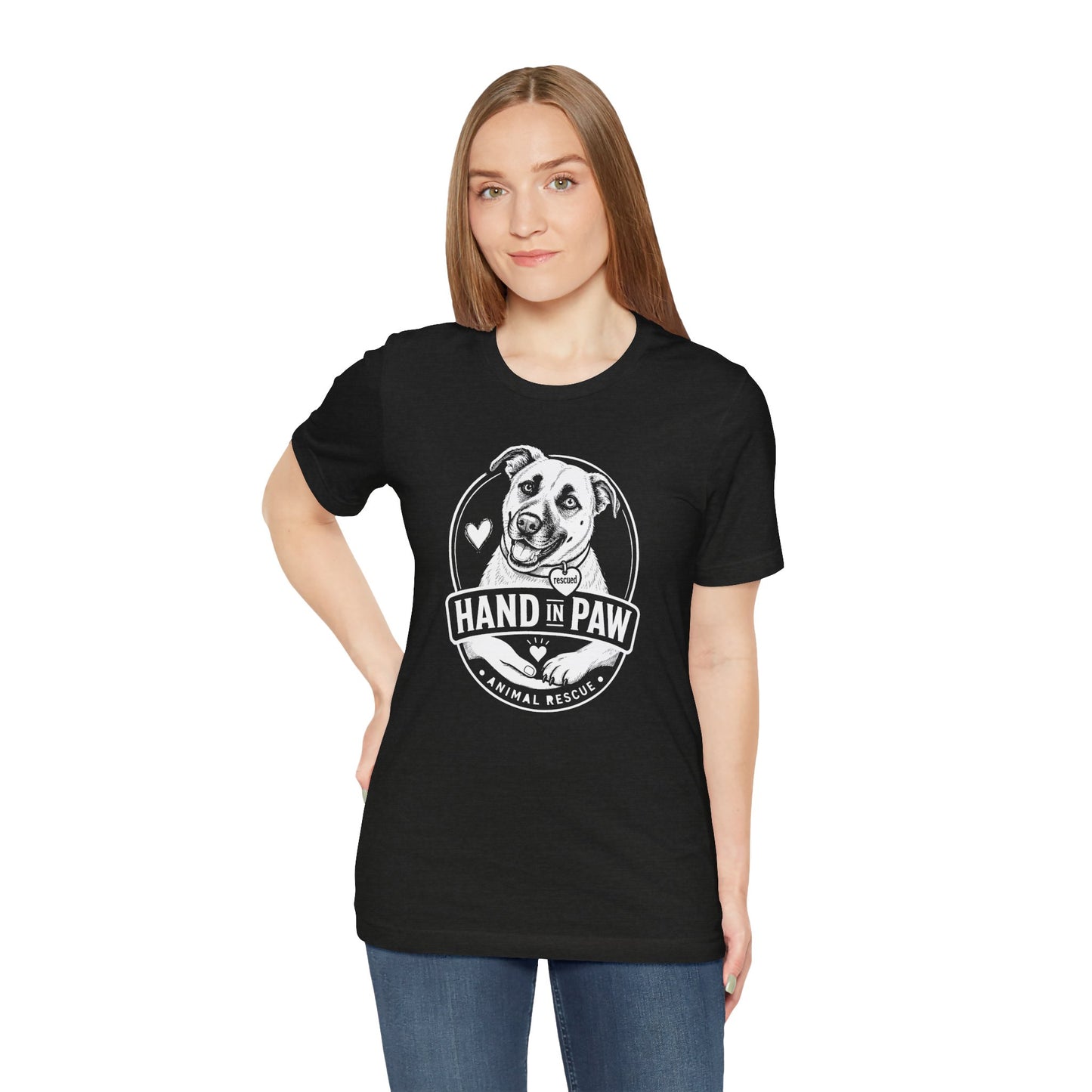 Hand in Paw Rescue Logo T-Shirt