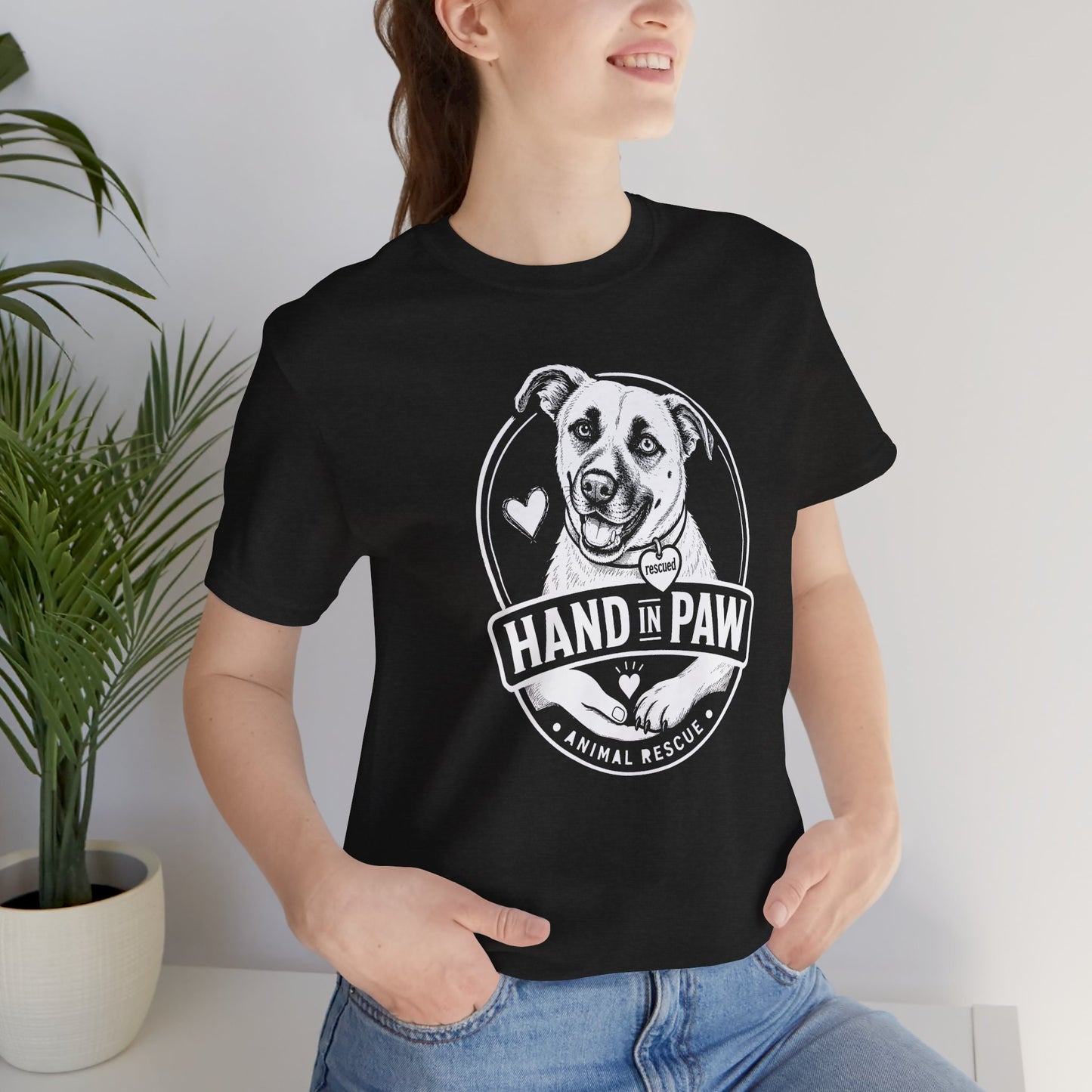 Hand in Paw Rescue Logo T-Shirt