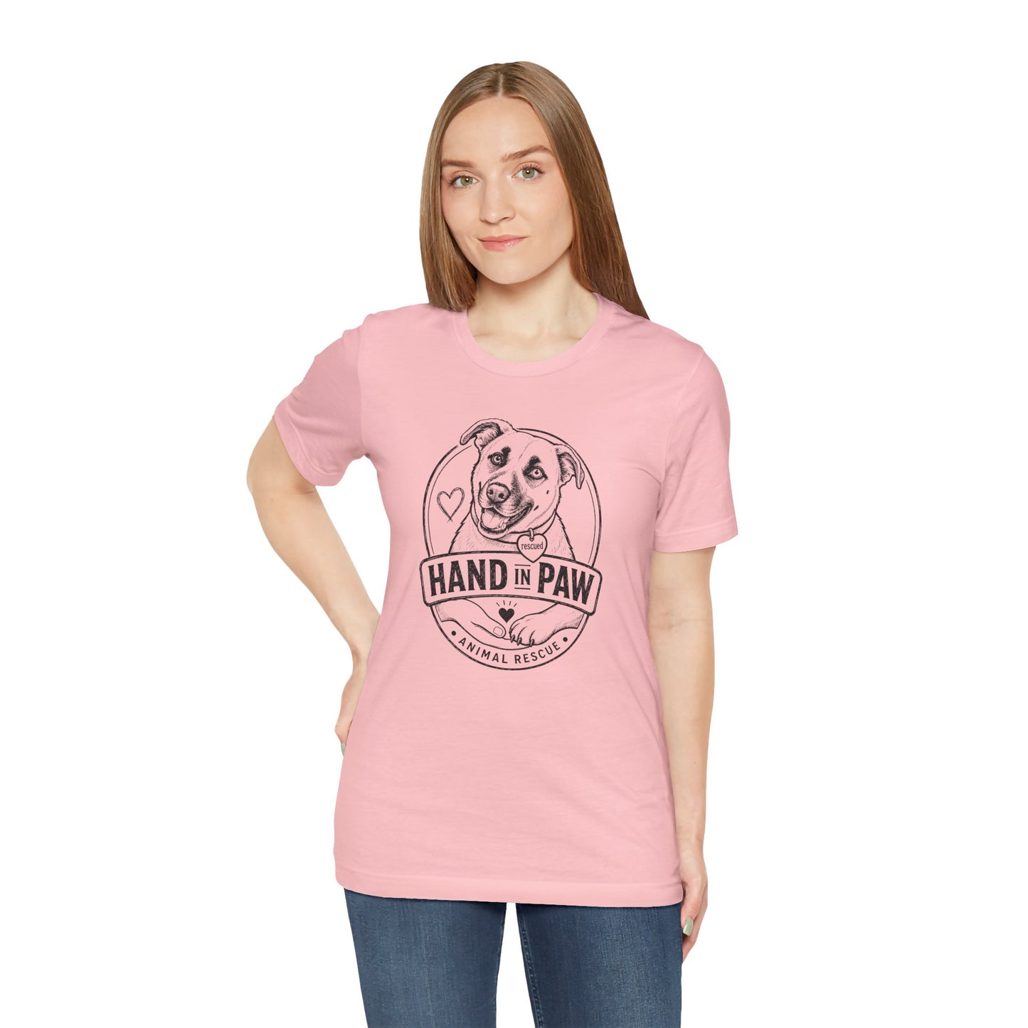 Hand in Paw Rescue Logo T-Shirt