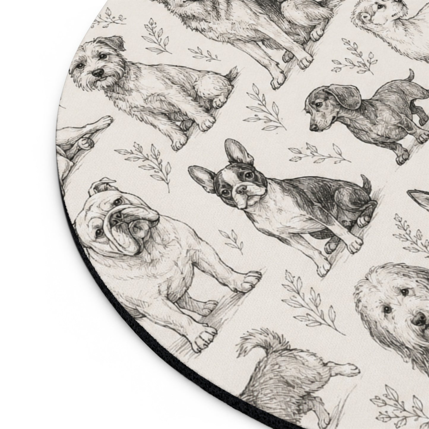 Rescue Dog Pattern Mouse Pad