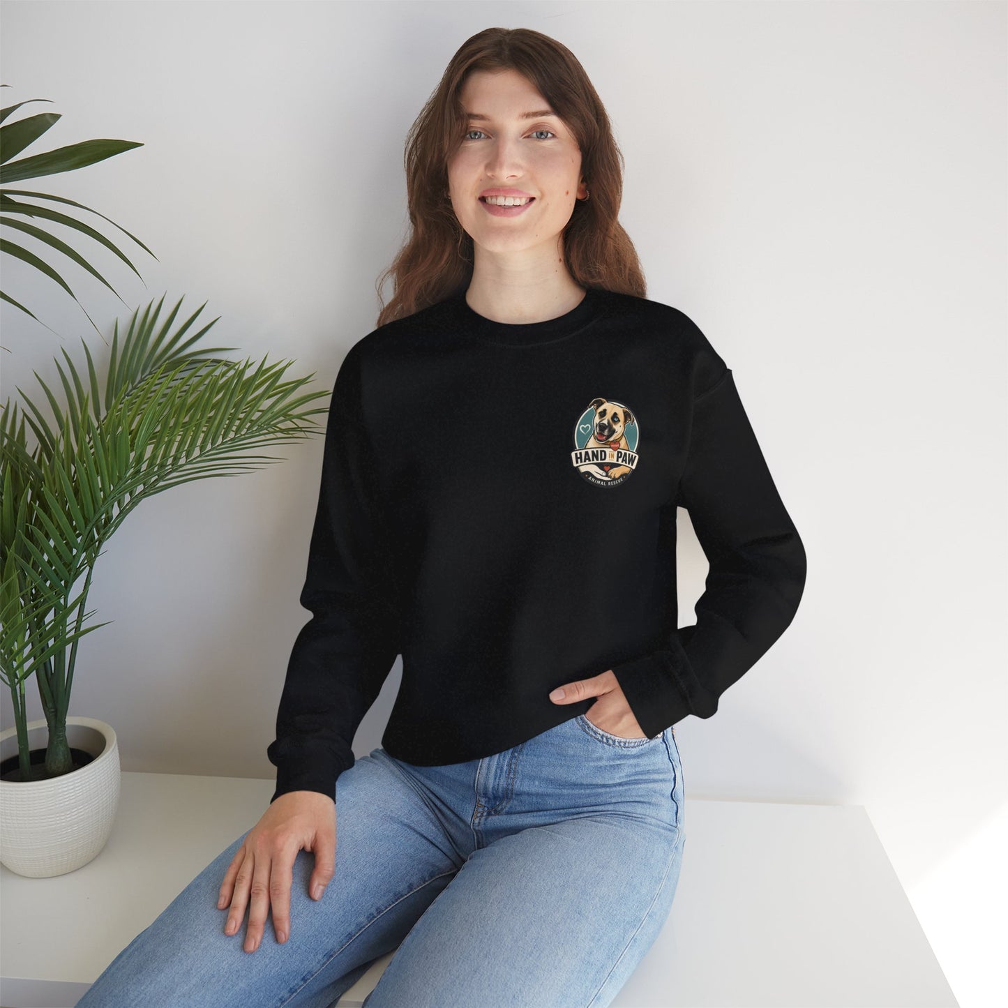 Hand in Paw Rescue Crewneck Sweatshirt