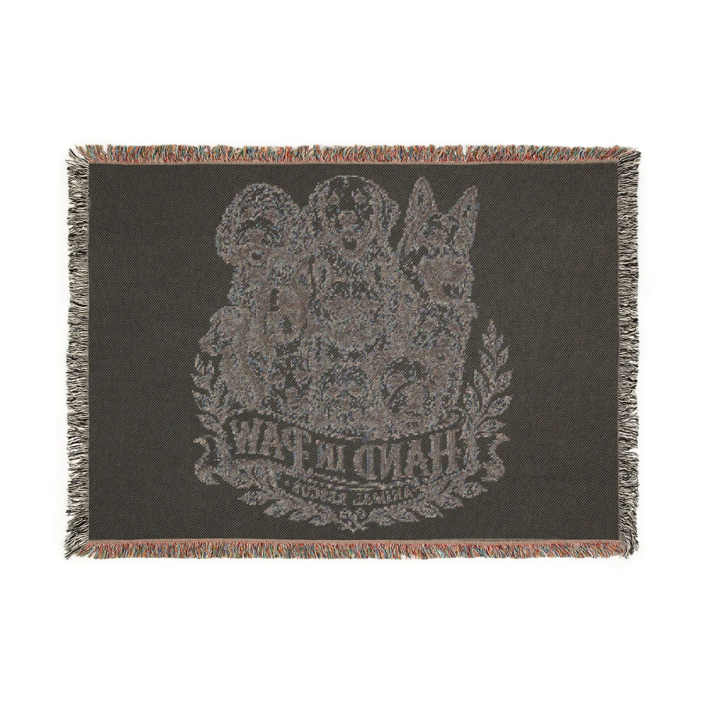Vintage Sketch Dog Design - Woven Blanket
