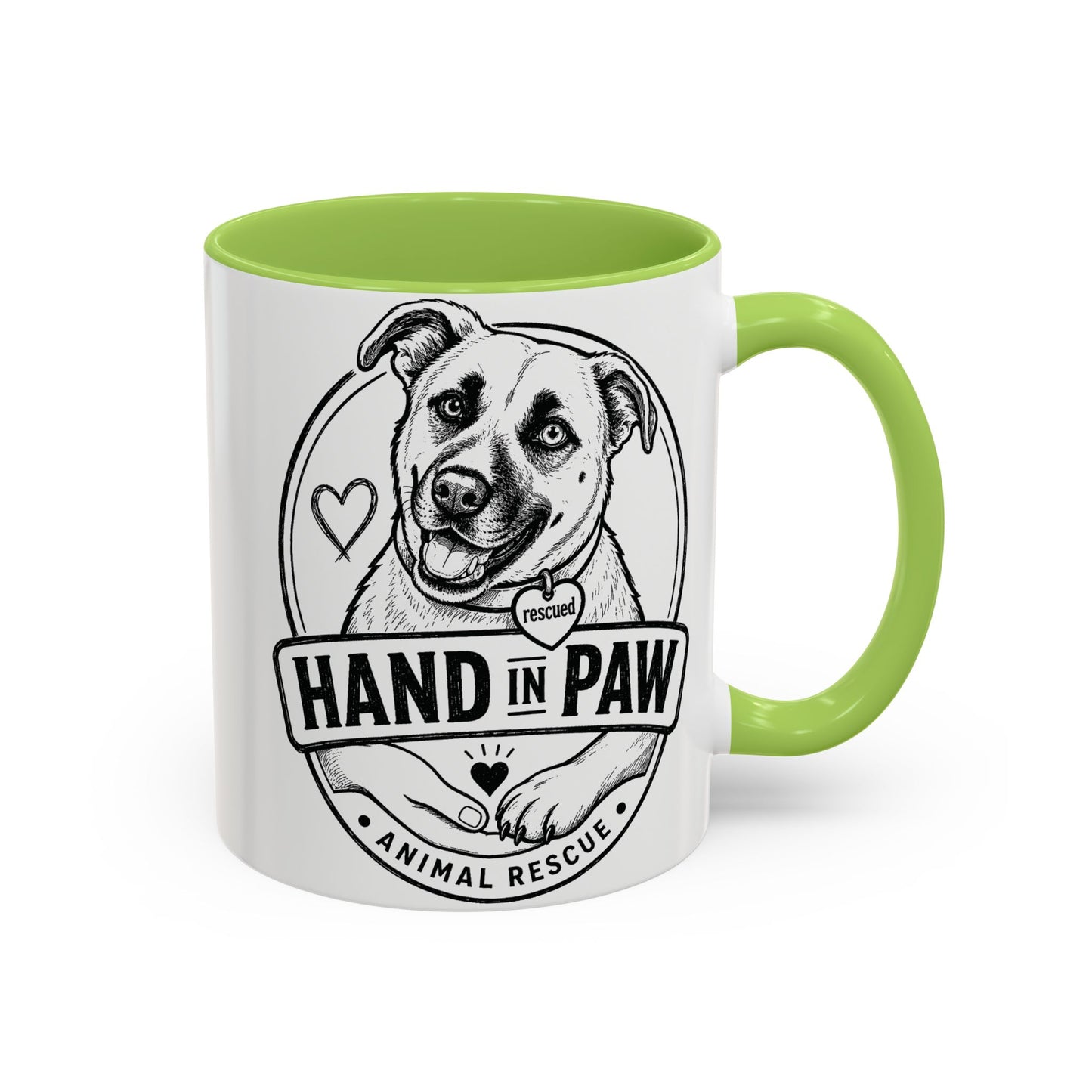Hand in Paw Logo Mug