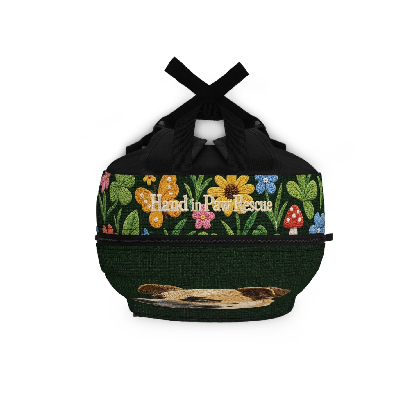 Hand in Paw Dog Pattern Backpack & Travel Bag