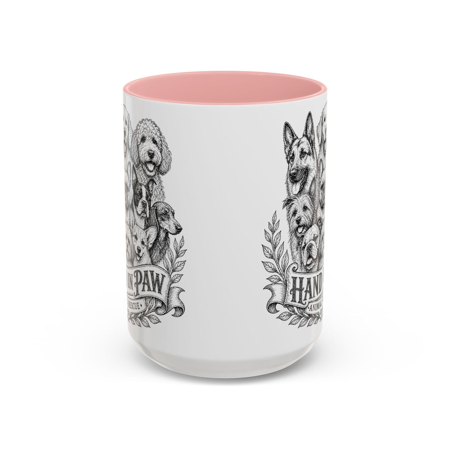 Vintage Animal Sketch Hand in Paw Logo Mug