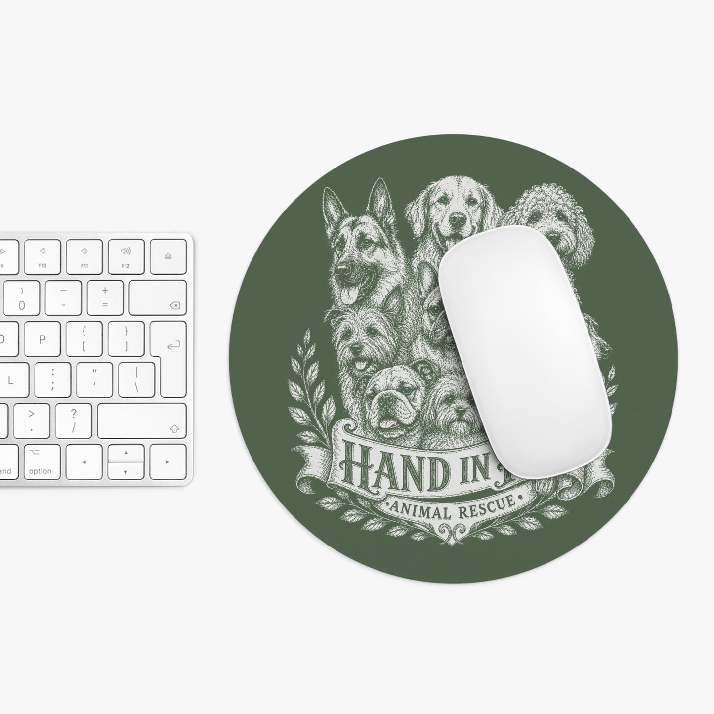 Vintage Animal Sketch Design Mouse Pad
