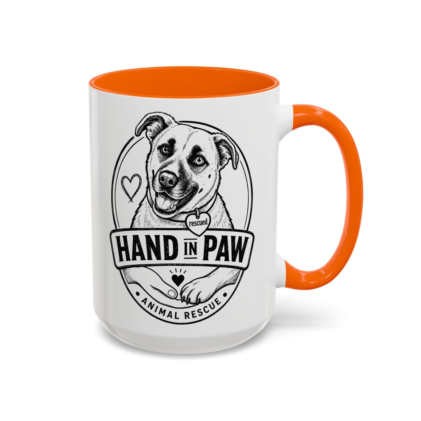 Hand in Paw Logo Mug