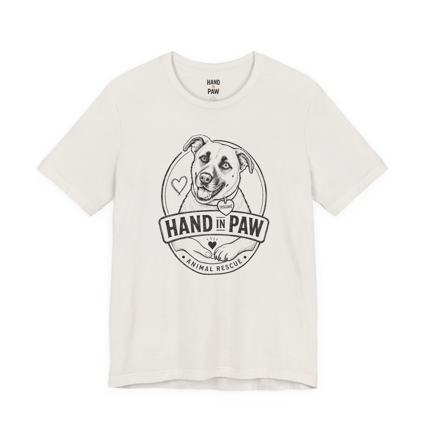 Hand in Paw Rescue Logo T-Shirt