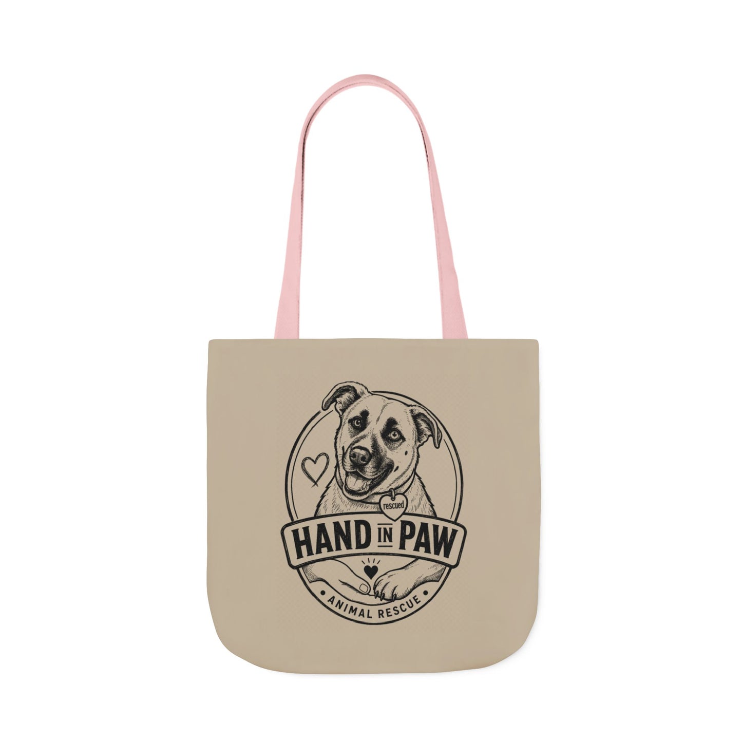Canvas Tote Bag - Vintage Sketch Dogs Pattern