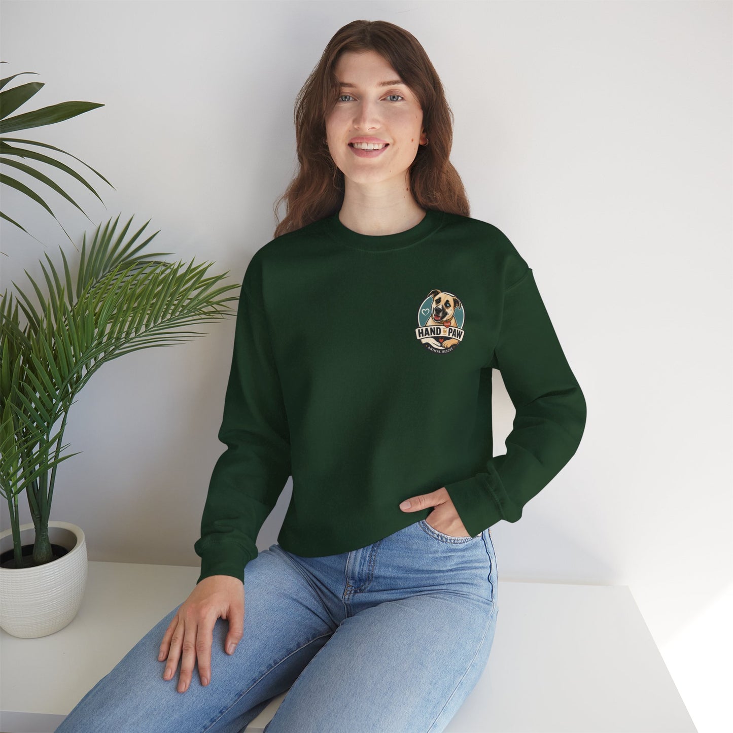 Hand in Paw Rescue Crewneck Sweatshirt