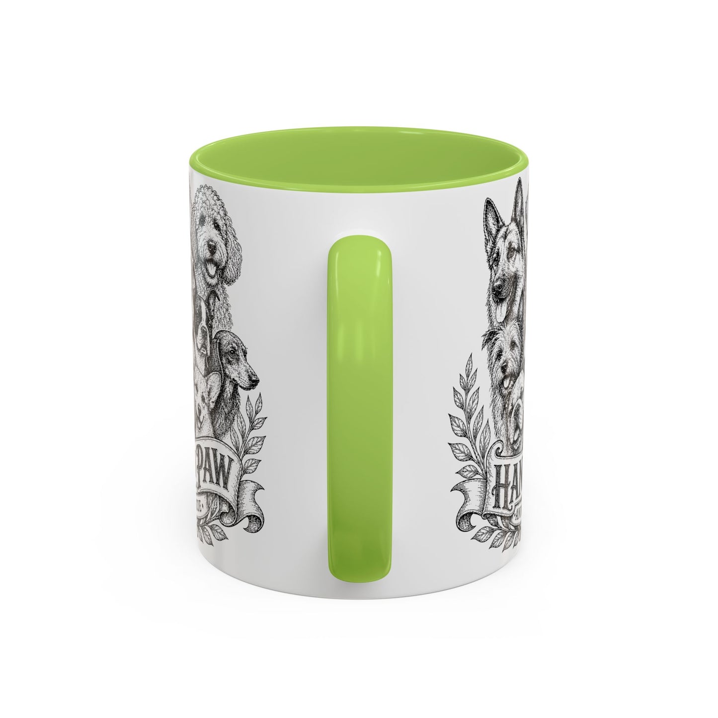 Vintage Animal Sketch Hand in Paw Logo Mug