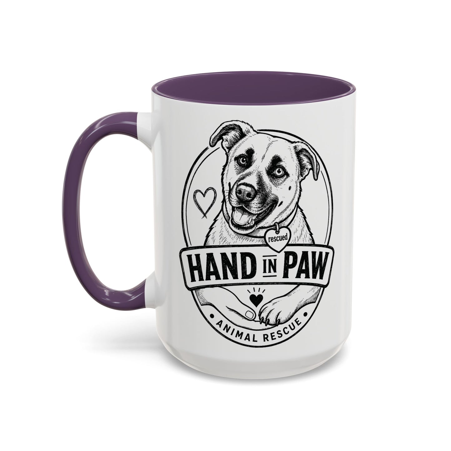Hand in Paw Logo Mug