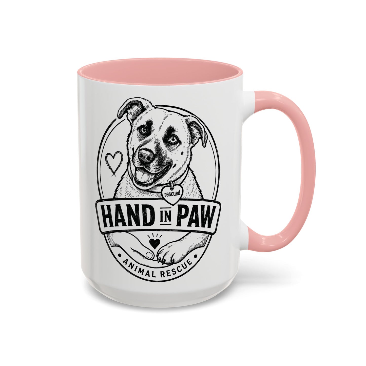Hand in Paw Logo Mug