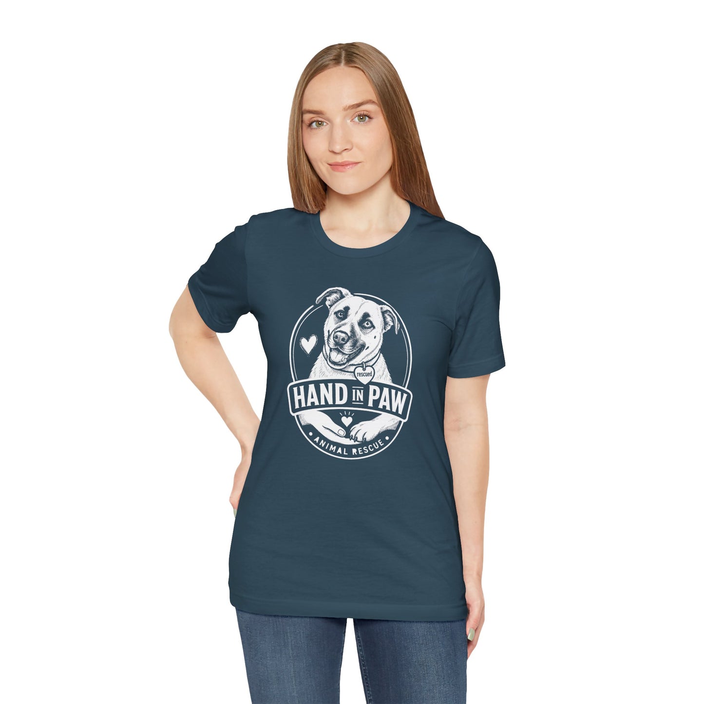 Hand in Paw Rescue Logo T-Shirt