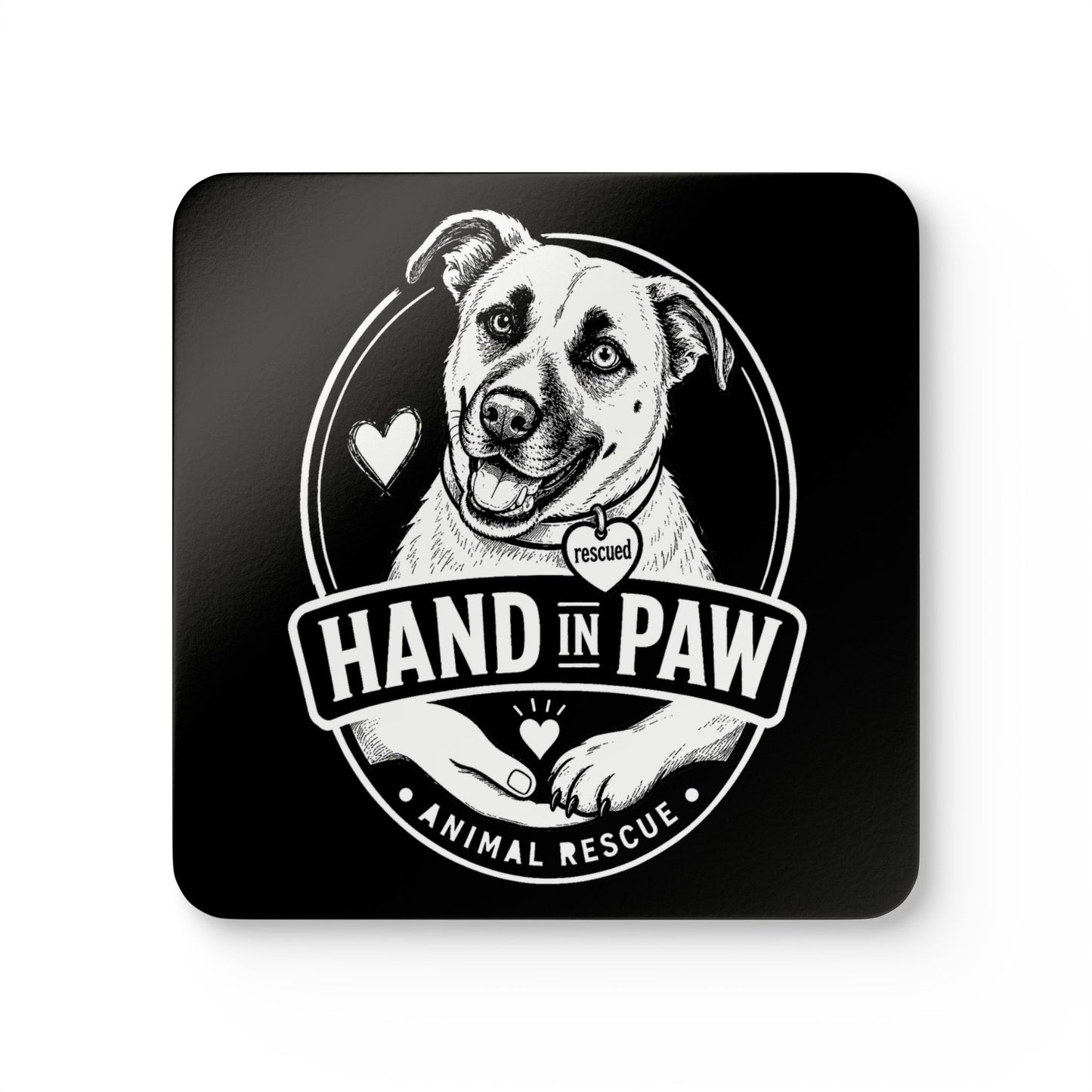 Hand in Paw Coaster Set — (4-Pack)