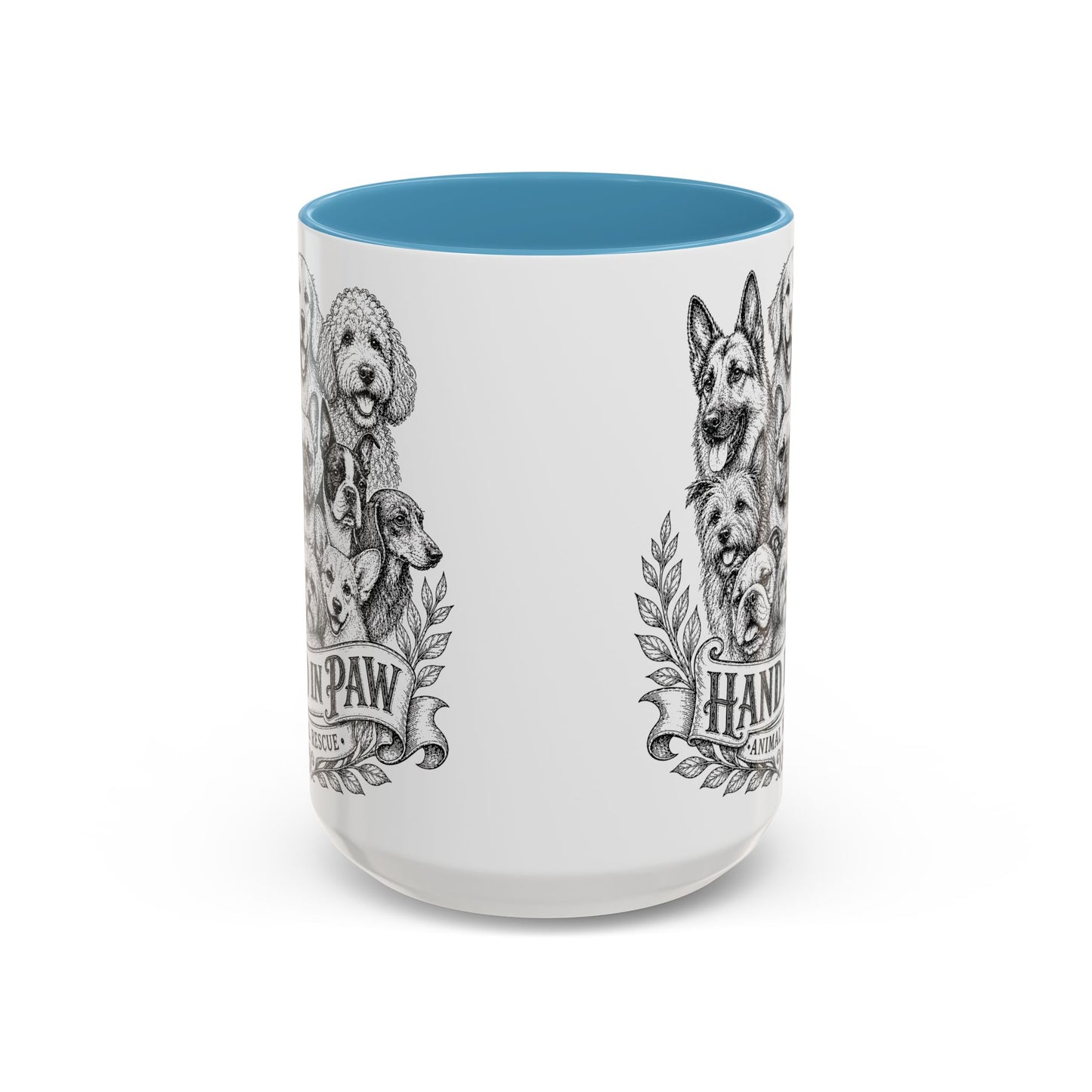Vintage Animal Sketch Hand in Paw Logo Mug