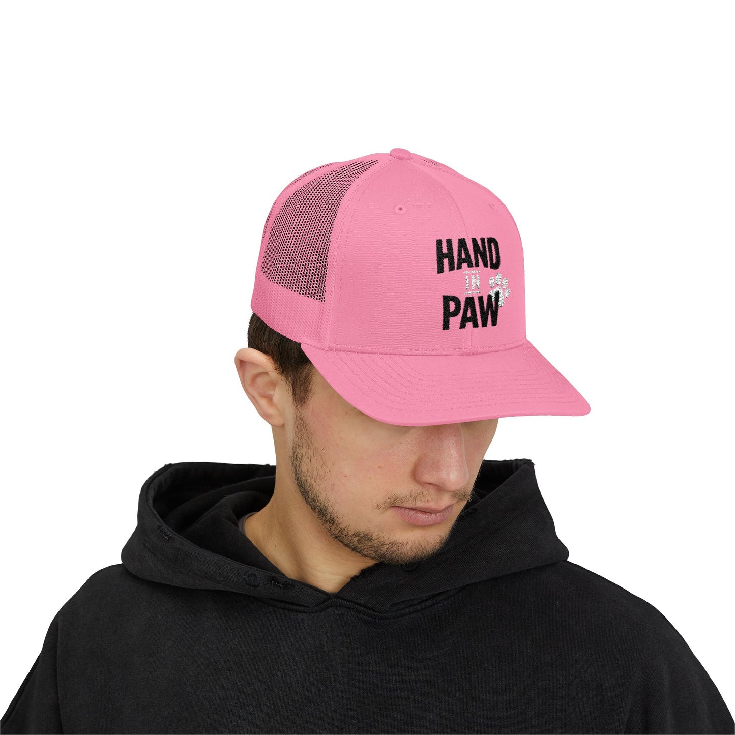 Hand in Paw Snapback Trucker Cap