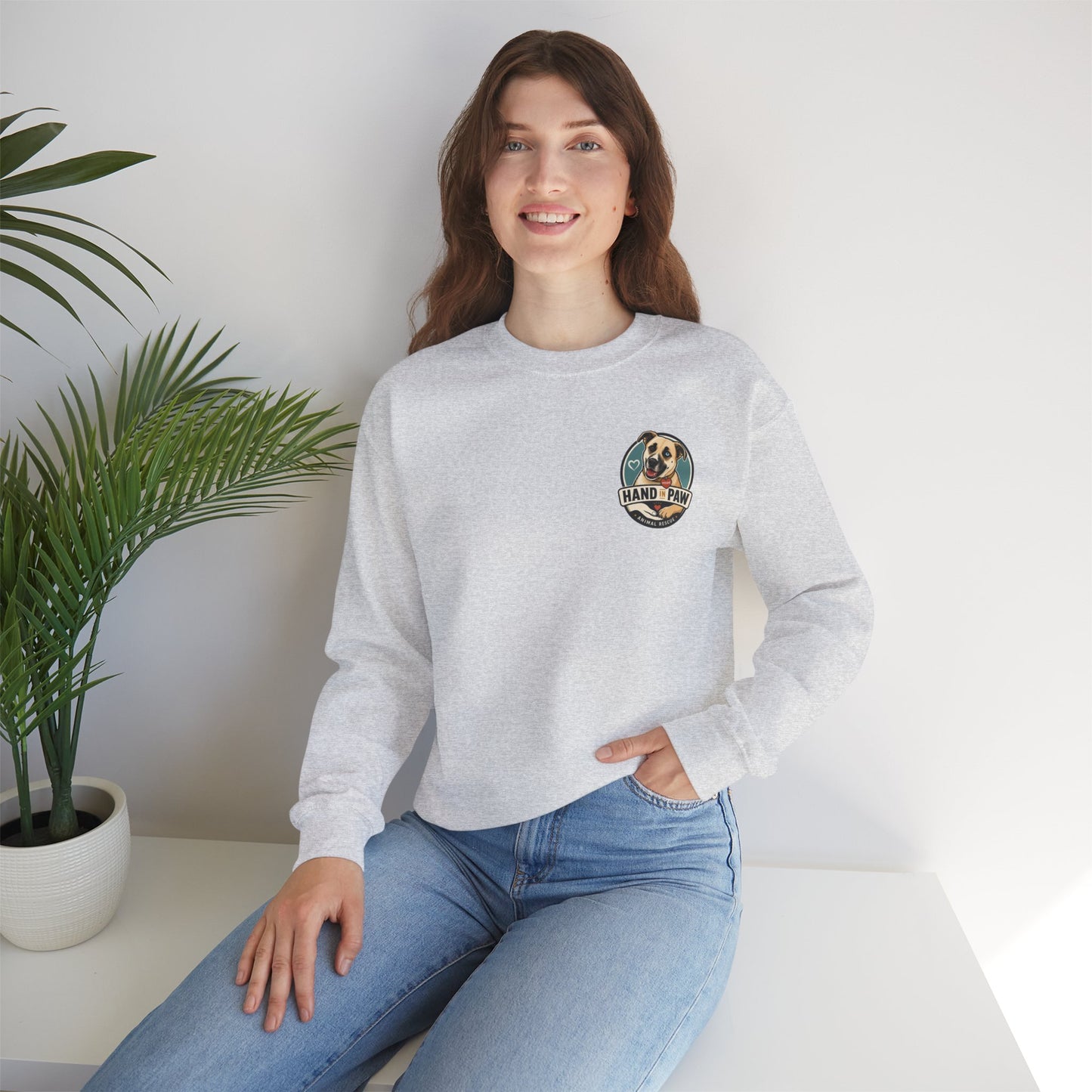 Hand in Paw Rescue Crewneck Sweatshirt